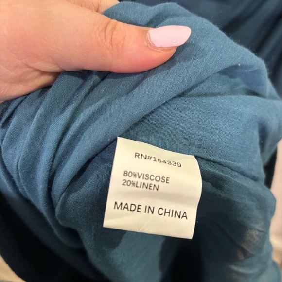 Petal & Pup Teal Midi Dress - Picture 7 of 8